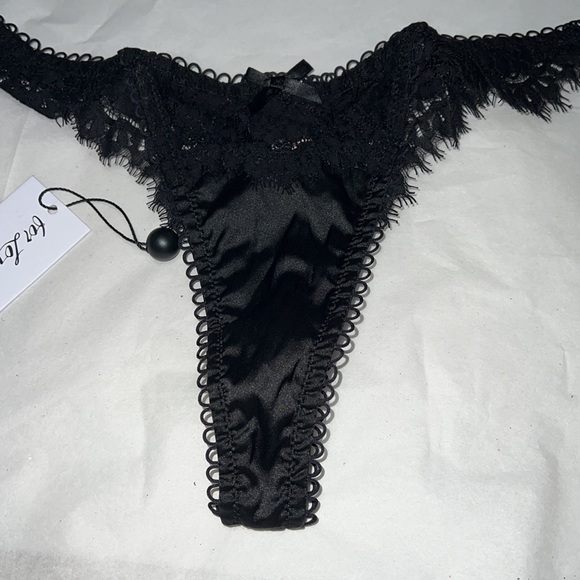 For Love and Lemons Faye Lace THONG Panty - Picture 7 of 12